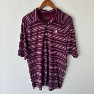 Palmilla Polo Striped Purple Golf Club Men's Shirt Top Sz XL Short Sleeve Shirt‎